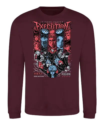 Gojo Execution Arc Jujutsu Rage - red horror, intense manga, Gojo Satoru, Jujutsu, execution arc, anime gift, dark sorcerer, JJK fan art - Sweatshirt