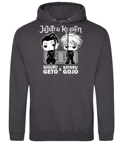 Gojo and Geto Best Friends JJK - cute JJK tee, Gojo Satoru, Suguru Geto, Jujutsu, Funko style, chibi anime, best friends, weeb gift - Standard Hoodie