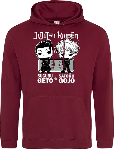 Gojo and Geto Best Friends JJK - cute JJK tee, Gojo Satoru, Suguru Geto, Jujutsu, Funko style, chibi anime, best friends, weeb gift - Standard Hoodie
