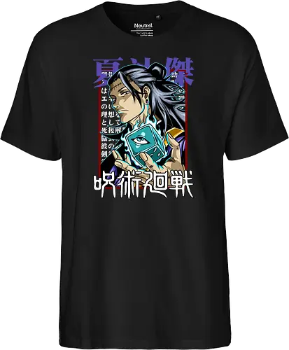 Geto Cursed Spirit Master Jujutsu - anime otaku, shonen gift, JJK villain, Suguru Geto, Jujutsu, cursed spirit user, manga portrait, antagonist energy - Fairtrade T-Shirt