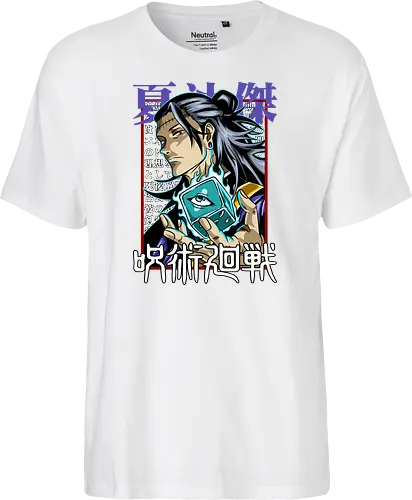Geto Cursed Spirit Master Jujutsu - anime otaku, shonen gift, JJK villain, Suguru Geto, Jujutsu, cursed spirit user, manga portrait, antagonist energy - Fairtrade T-Shirt