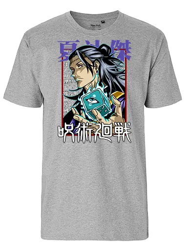 Geto Cursed Spirit Master Jujutsu - anime otaku, shonen gift, JJK villain, Suguru Geto, Jujutsu, cursed spirit user, manga portrait, antagonist energy - Fairtrade T-Shirt