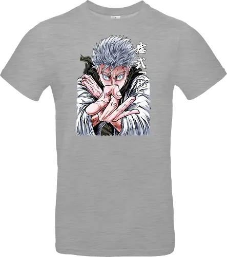 Gojo Limitless Domain JJK - otaku apparel, manga art style, Gojo Satoru, Jujutsu, limitless, domain expansion, white hair, cool anime tee - Standard T-Shirt
