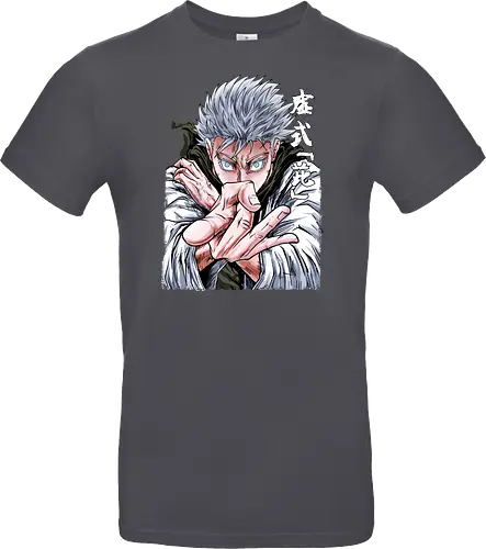 Gojo Limitless Domain JJK - otaku apparel, manga art style, Gojo Satoru, Jujutsu, limitless, domain expansion, white hair, cool anime tee - Standard T-Shirt