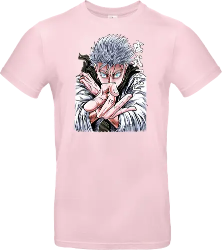 Gojo Limitless Domain JJK - otaku apparel, manga art style, Gojo Satoru, Jujutsu, limitless, domain expansion, white hair, cool anime tee - Standard T-Shirt