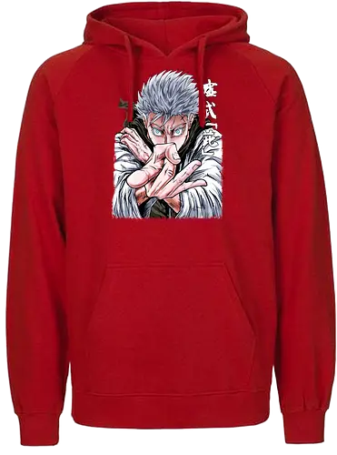 Gojo Limitless Domain JJK - otaku apparel, manga art style, Gojo Satoru, Jujutsu, limitless, domain expansion, white hair, cool anime tee - Fairtrade Hoodie