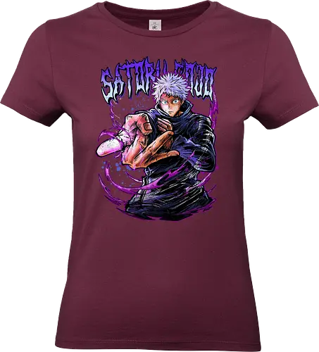Gojo Neon Cursed Energy JJK Color - otaku streetwear, JJK colorful, Gojo Satoru, Jujutsu, neon purple, electric energy, DTF print, rave anime - Standard T-Shirt (Frauen)