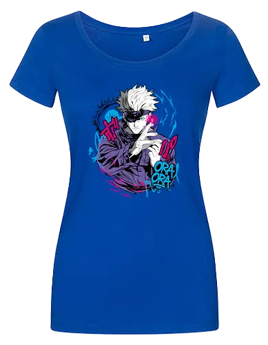 Gojo Prison Realm Oral Chaos JJK - Gojo Satoru, Prison Realm, Jujutsu, sealed sorcerer, graffiti anime, street art style, weeb tee, JJK fan merch - Damen T-Shirt