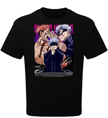 Gojo Sukuna Ultimate Showdown JJK - Gojo Satoru, Sukuna, Jujutsu, ultimate battle, manga clash, strongest vs king, anime rivalry, JJK gift - Oversize T-Shirt