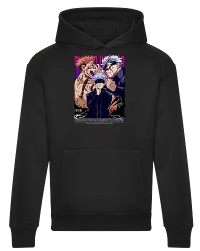 Gojo Sukuna Ultimate Showdown JJK - Gojo Satoru, Sukuna, Jujutsu, ultimate battle, manga clash, strongest vs king, anime rivalry, JJK gift - Heavyweight Hoodie
