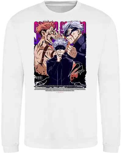 Gojo Sukuna Ultimate Showdown JJK - Gojo Satoru, Sukuna, Jujutsu, ultimate battle, manga clash, strongest vs king, anime rivalry, JJK gift - Sweatshirt