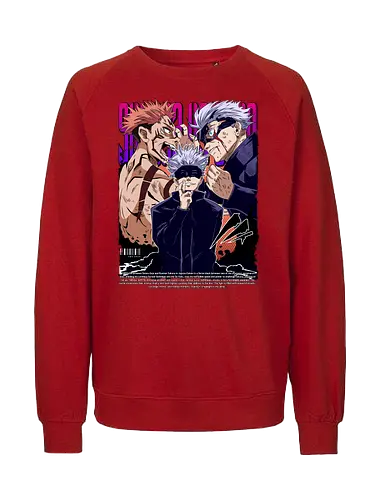 Gojo Sukuna Ultimate Showdown JJK - Gojo Satoru, Sukuna, Jujutsu, ultimate battle, manga clash, strongest vs king, anime rivalry, JJK gift - Fairtrade Sweatshirt
