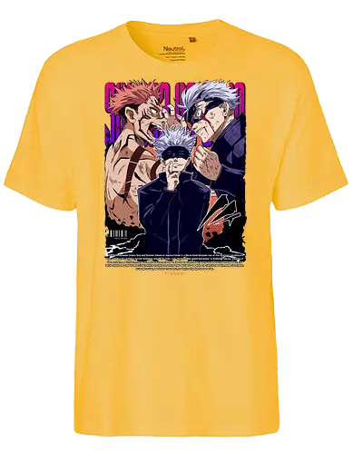 Gojo Sukuna Ultimate Showdown JJK - Gojo Satoru, Sukuna, Jujutsu, ultimate battle, manga clash, strongest vs king, anime rivalry, JJK gift - Fairtrade T-Shirt