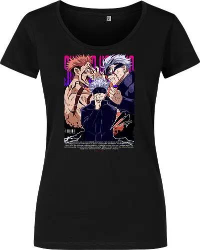 Gojo Sukuna Ultimate Showdown JJK - Gojo Satoru, Sukuna, Jujutsu, ultimate battle, manga clash, strongest vs king, anime rivalry, JJK gift - Damen T-Shirt