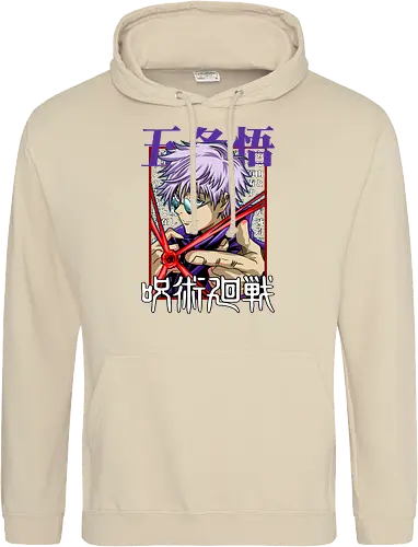 Gojo Satoru Reborn Legend Jujutsu - Jujutsu, legend returns, manga portrait, iconic sorcerer, anime lover gift, JJK aesthetic, white hair warrior, Gojo Satoru - Standard Hoodie