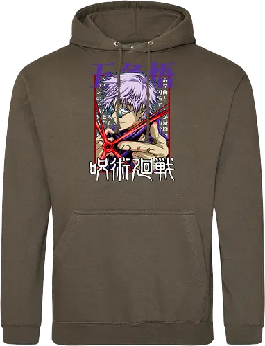 Gojo Satoru Reborn Legend Jujutsu - Jujutsu, legend returns, manga portrait, iconic sorcerer, anime lover gift, JJK aesthetic, white hair warrior, Gojo Satoru - Standard Hoodie