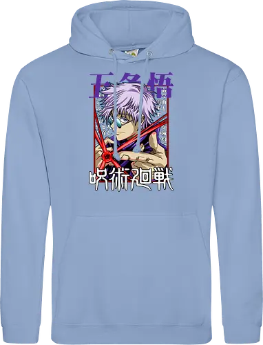 Gojo Satoru Reborn Legend Jujutsu - Jujutsu, legend returns, manga portrait, iconic sorcerer, anime lover gift, JJK aesthetic, white hair warrior, Gojo Satoru - Standard Hoodie