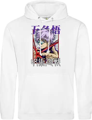 Gojo Satoru Reborn Legend Jujutsu - Jujutsu, legend returns, manga portrait, iconic sorcerer, anime lover gift, JJK aesthetic, white hair warrior, Gojo Satoru - Standard Hoodie