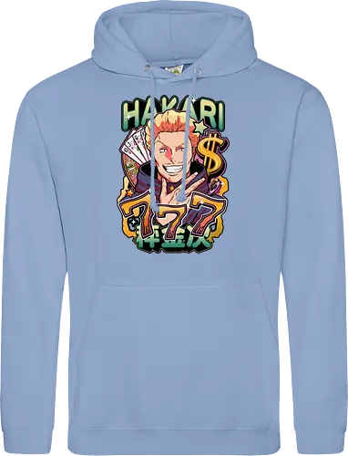 Hakari Jackpot Lucky Gambler JJK Energy - Hakari Kinji, Jujutsu, jackpot technique, lucky gambler, 777 anime, casino manga, otaku birthday gift, JJK rising star - Standard Hoodie