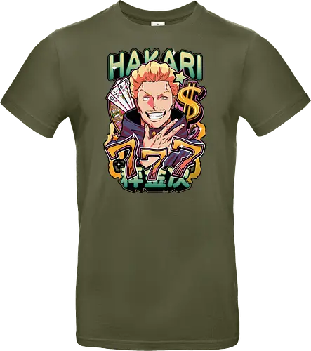 Hakari Jackpot Lucky Gambler JJK Energy - Hakari Kinji, Jujutsu, jackpot technique, lucky gambler, 777 anime, casino manga, otaku birthday gift, JJK rising star - Standard T-Shirt
