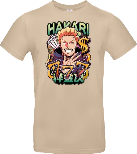 Hakari Jackpot Lucky Gambler JJK Energy - Hakari Kinji, Jujutsu, jackpot technique, lucky gambler, 777 anime, casino manga, otaku birthday gift, JJK rising star - Standard T-Shirt