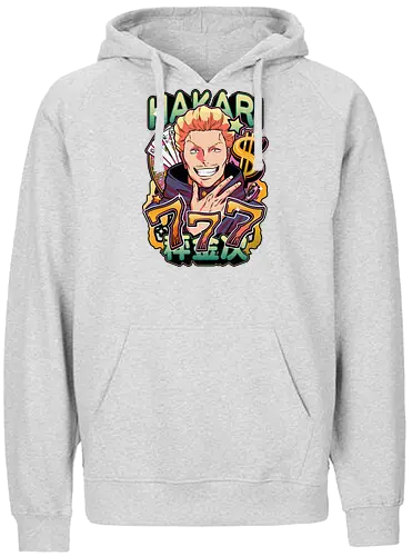 Hakari Jackpot Lucky Gambler JJK Energy - Hakari Kinji, Jujutsu, jackpot technique, lucky gambler, 777 anime, casino manga, otaku birthday gift, JJK rising star - Fairtrade Hoodie