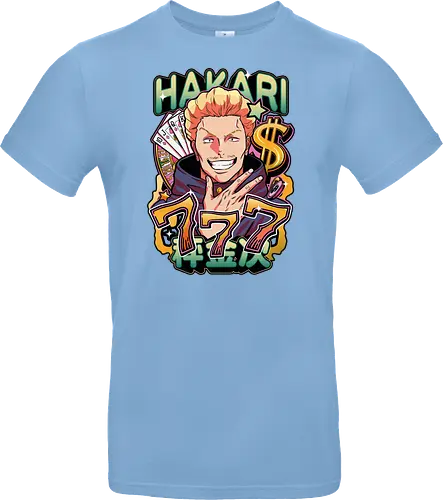Hakari Jackpot Lucky Gambler JJK Energy - Hakari Kinji, Jujutsu, jackpot technique, lucky gambler, 777 anime, casino manga, otaku birthday gift, JJK rising star - Standard T-Shirt