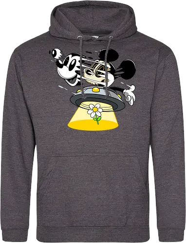 Freaky Alien Maus in UFO - Cartoon Horror Sci-Fi Art - freaky Alien Maus Art, Cartoon Horror Sci-Fi Shirt, Maus UFO dunkles Shirt, Horror Cartoon fliegende Untertasse, Skelett Maus Sci-Fi Art, dunkles rotes Pop Art, alternativer freaky Maus UFO, verrückte Cartoon Sci-Fi Mode, Maus Entführung Blume Art, Underground dunkles Geek Sci-Fi, Horror Nostalgie Cartoon, Punk Maus UFO Cartoon, alternative Sci-Fi Shirt, dunkle Retro Maus Art, chaotischer roter Cartoon Sci-Fi - Standard Hoodie