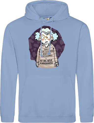 Damit klarzukommen.. - Ringelpulliweisheit, Ringelpulli, Spruch, Weisheit, Lebensweisheit, handgezeichnet, Augeanhirn - Standard Hoodie