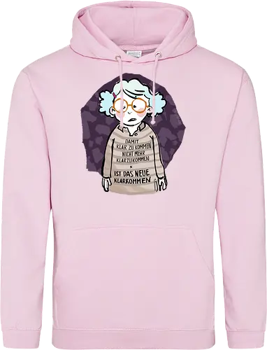 Damit klarzukommen.. - Ringelpulliweisheit, Ringelpulli, Spruch, Weisheit, Lebensweisheit, handgezeichnet, Augeanhirn - Standard Hoodie