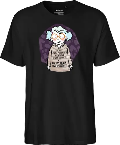 Damit klarzukommen.. - Ringelpulliweisheit, Ringelpulli, Spruch, Weisheit, Lebensweisheit, handgezeichnet, Augeanhirn - Fairtrade T-Shirt