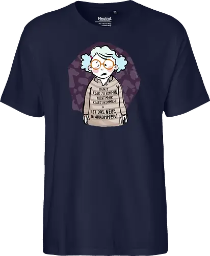 Damit klarzukommen.. - Ringelpulliweisheit, Ringelpulli, Spruch, Weisheit, Lebensweisheit, handgezeichnet, Augeanhirn - Fairtrade T-Shirt