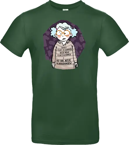 Damit klarzukommen.. - Ringelpulliweisheit, Ringelpulli, Spruch, Weisheit, Lebensweisheit, handgezeichnet, Augeanhirn - Standard T-Shirt