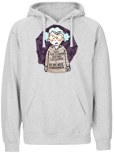Damit klarzukommen.. - Ringelpulliweisheit, Ringelpulli, Spruch, Weisheit, Lebensweisheit, handgezeichnet, Augeanhirn - Fairtrade Hoodie