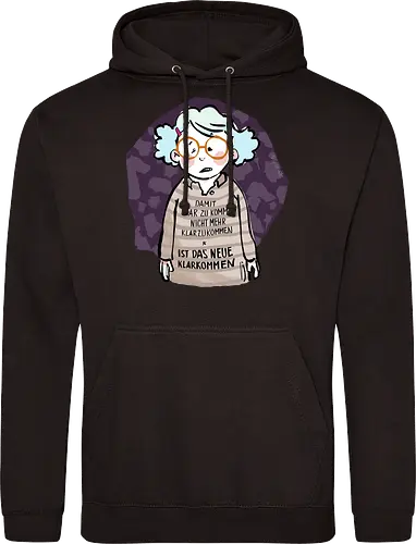 Damit klarzukommen.. - Ringelpulliweisheit, Ringelpulli, Spruch, Weisheit, Lebensweisheit, handgezeichnet, Augeanhirn - Standard Hoodie