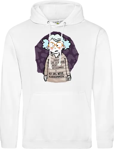 Damit klarzukommen.. - Ringelpulliweisheit, Ringelpulli, Spruch, Weisheit, Lebensweisheit, handgezeichnet, Augeanhirn - Standard Hoodie