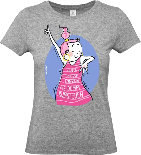 Lieber scheisse tanzen.. - Ringelpulli, Weisheit, Spruch, Motivation - Standard T-Shirt (Frauen)