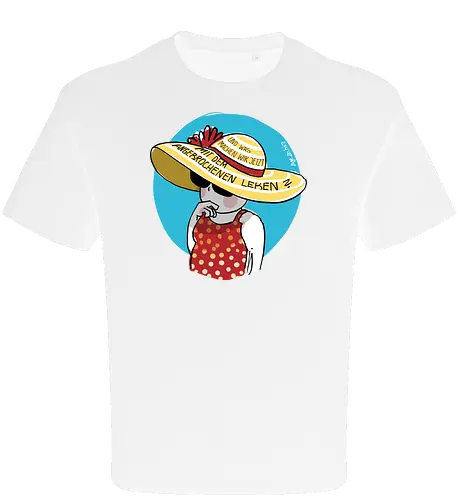 Angebrochenes Leben - ringelpullisprüche, Ringeldinger, streifenweise, Spruch, Weisheit, Motivation, Ringelpulli, deutsch, SprücheShirt, Cartoon Illustration, Statement, Handgezeichnet, Humor, Selbstironie, Streifenpulli, Spruchshirt - Oversize T-Shirt