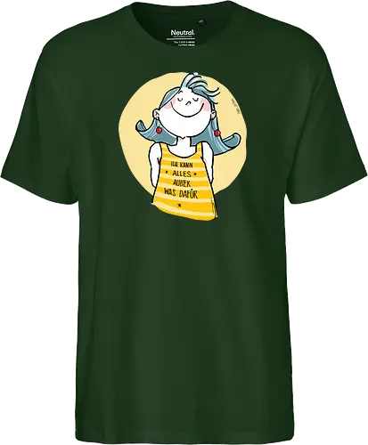 Ich kann alles.. - Ringelpulliweisheit, Ringelpulli, Spruch, Weisheit, Lebensweisheit, handgezeichnet, Augeanhirn - Fairtrade T-Shirt