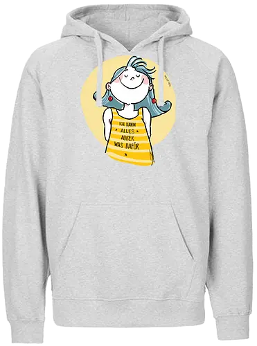 Ich kann alles.. - Ringelpulliweisheit, Ringelpulli, Spruch, Weisheit, Lebensweisheit, handgezeichnet, Augeanhirn - Fairtrade Hoodie