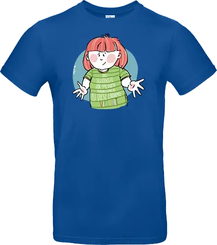 Probleme - Ringelpullisprüche, Ringeldinger, streifenweise, Spruch, Weisheit, Cartoon Illustration, Statement, Handgezeichnet, Humor, Selbstironie, Streifenpulli, Spruchshirt, deutsch, Motivation, Ringelpulli, SprücheShirt - Standard T-Shirt