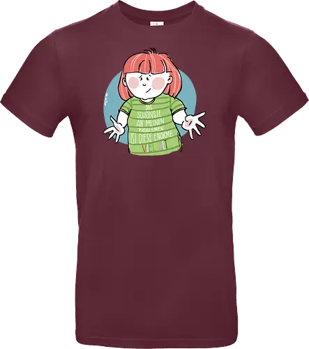 Probleme - Ringelpullisprüche, Ringeldinger, streifenweise, Spruch, Weisheit, Cartoon Illustration, Statement, Handgezeichnet, Humor, Selbstironie, Streifenpulli, Spruchshirt, deutsch, Motivation, Ringelpulli, SprücheShirt - Standard T-Shirt