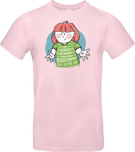 Probleme - Ringelpullisprüche, Ringeldinger, streifenweise, Spruch, Weisheit, Cartoon Illustration, Statement, Handgezeichnet, Humor, Selbstironie, Streifenpulli, Spruchshirt, deutsch, Motivation, Ringelpulli, SprücheShirt - Standard T-Shirt