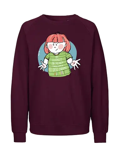 Probleme - Ringelpullisprüche, Ringeldinger, streifenweise, Spruch, Weisheit, Cartoon Illustration, Statement, Handgezeichnet, Humor, Selbstironie, Streifenpulli, Spruchshirt, deutsch, Motivation, Ringelpulli, SprücheShirt - Fairtrade Sweatshirt