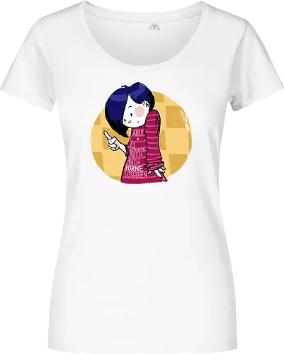 Nach vorne - Ringelpulli, Weisheit, Spruch, Motivation - Damen T-Shirt