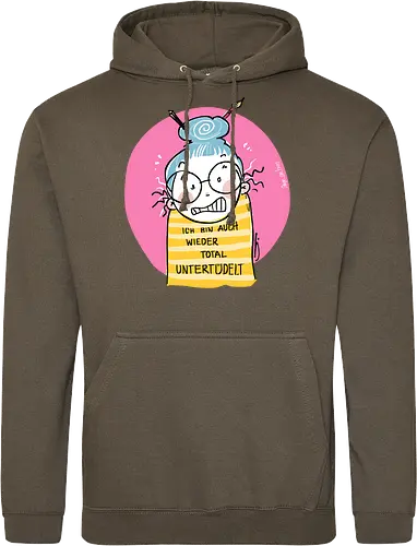 Untertüdelt - ringelpulli, Weisheit, Spruch, Motivation, Tüdeltied - Standard Hoodie