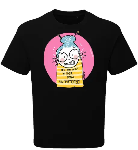 Untertüdelt - ringelpulli, Weisheit, Spruch, Motivation, Tüdeltied - Oversize T-Shirt