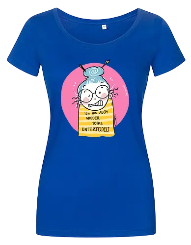 Untertüdelt - ringelpulli, Weisheit, Spruch, Motivation, Tüdeltied - Damen T-Shirt