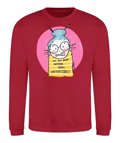 Untertüdelt - ringelpulli, Weisheit, Spruch, Motivation, Tüdeltied - Sweatshirt