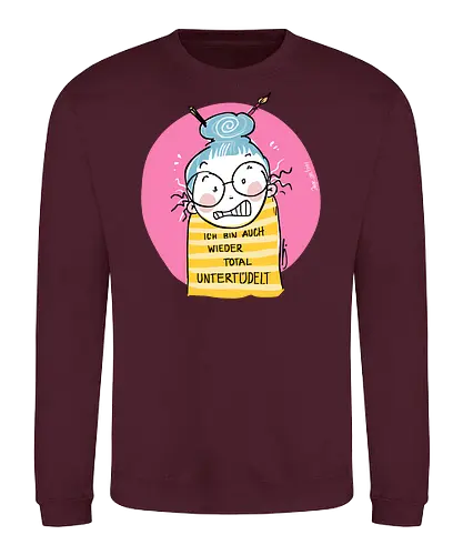 Untertüdelt - ringelpulli, Weisheit, Spruch, Motivation, Tüdeltied - Sweatshirt